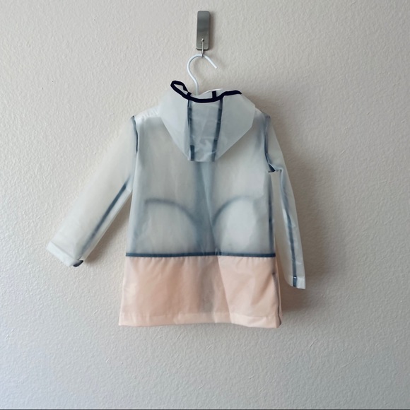 Ideology Transparent Hooded Rain Jacket. 2T - Picture 3 of 7